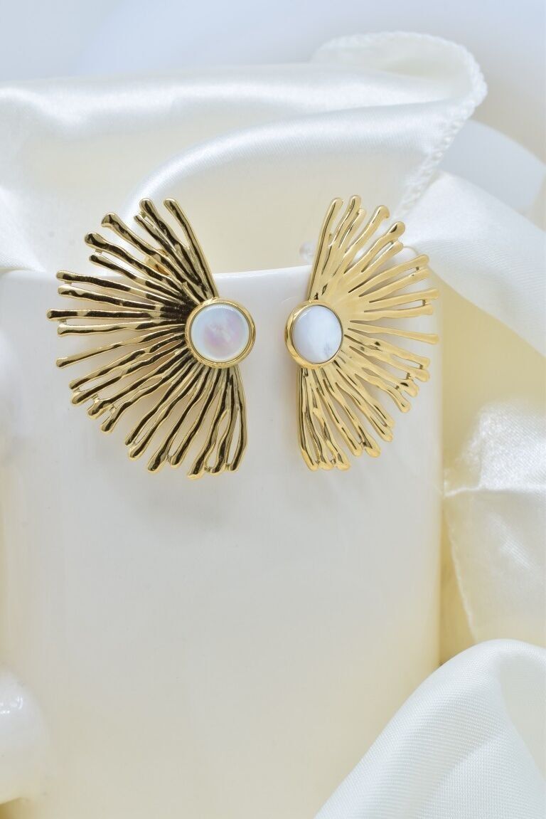 Ohrringe aus Edelstahl - BO100427OR-NA