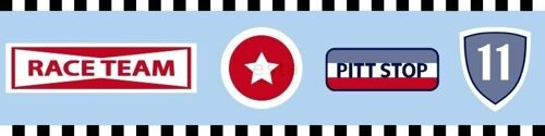 ESTAhome wallpaper border race team emblems-174901