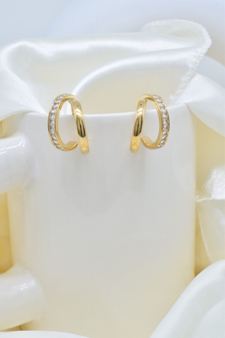 Boucles d'oreilles en acier inoxydable - BO100429