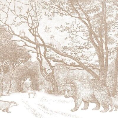 ESTAhome papier peint forêt avec animaux de la forêt-159064