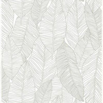 ESTAhome wallpaper pen drawn leaves-139009