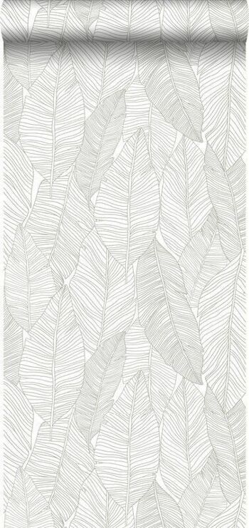 ESTAhome papier peint au stylo feuilles dessinées-139009