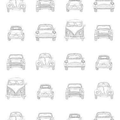 ESTAhome wallpaper drawn vintage cars-138941