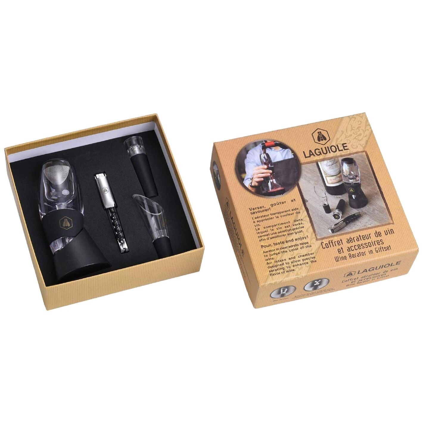 Laguiole Wine Aerator And Accessories Box