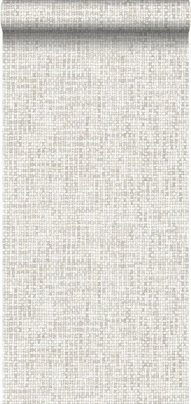 Carta da parati ESTAhome effetto lino intrecciato-148660