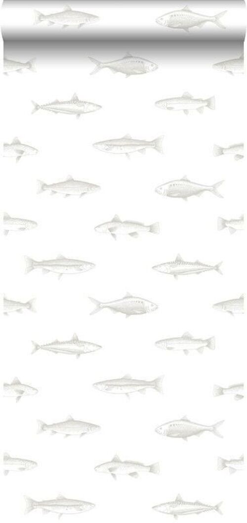 ESTAhome wallpaper pen drawing fish-138966