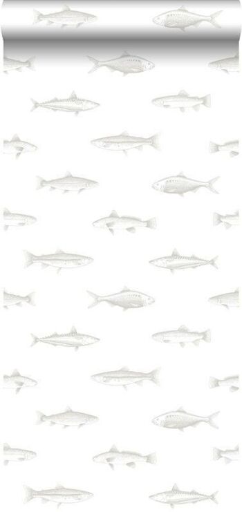 ESTAhome papier peint stylo dessin poisson-138966