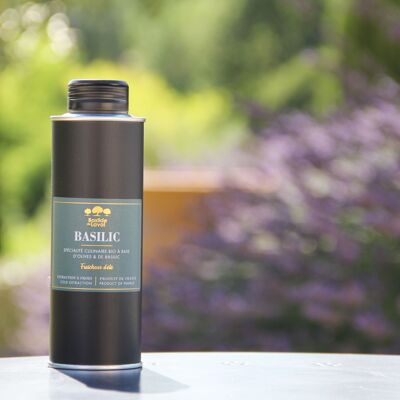 Basilikum-Olivenöl 25cL Dose – Frankreich / Aromatisiert