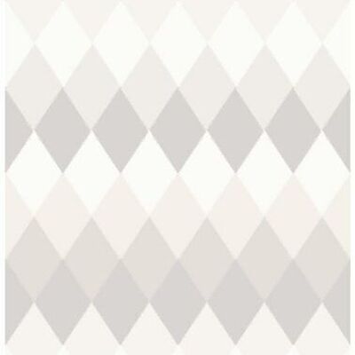 ESTAhome wallpaper rhombus motif with linen texture-148678
