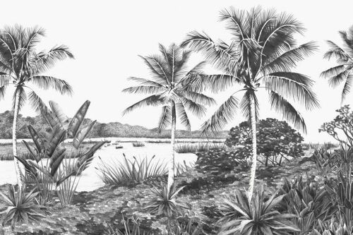 Origin wall mural landscape with palms-357224