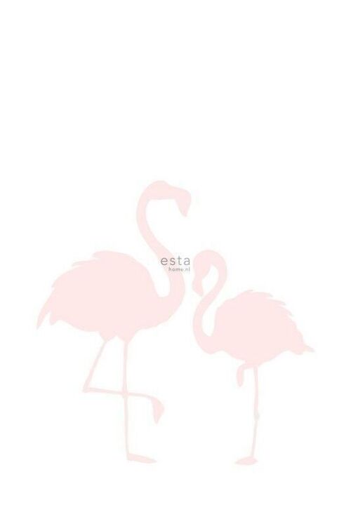 ESTAhome wall mural flamingos mother and child-158838