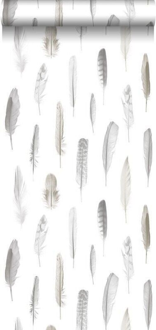ESTAhome wallpaper feathers-138893