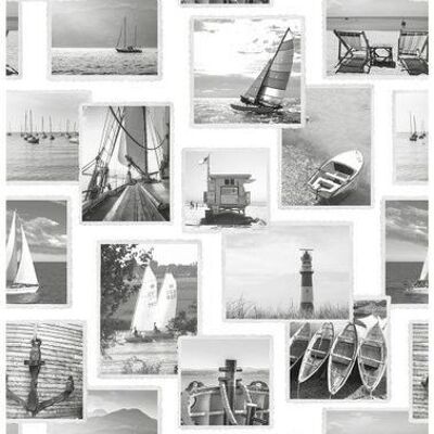 ESTAhome wallpaper collage di foto spiaggia-138956