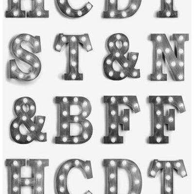 ESTAhome wallpaper wooden light letters-138849