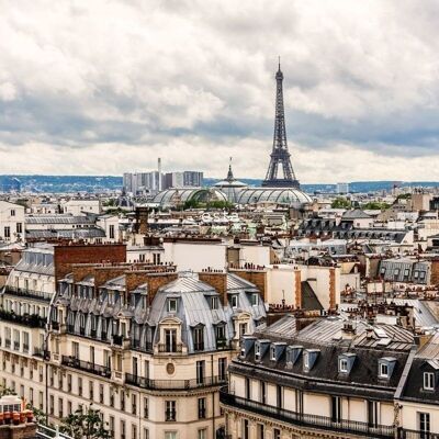 Mural de pared para el hogar con vistas a la ciudad de París-158810