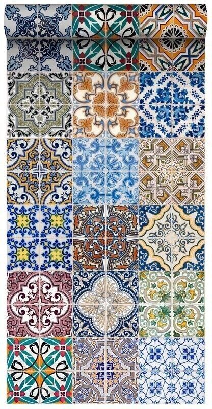 ESTAhome papier peint XXL Carreaux espagnols-158603