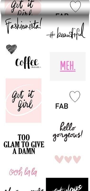 ESTAhome carta da parati XXL citazioni alla moda-158815