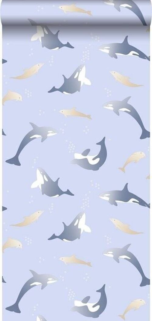 ESTAhome wallpaper orcas & dolphins-115839