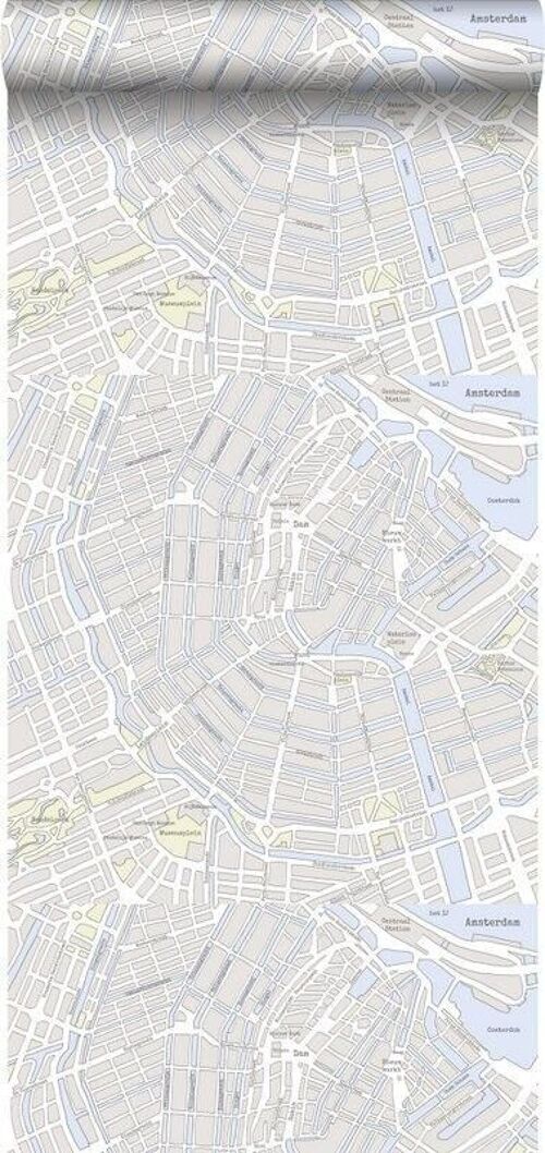 ESTAhome wallpaper map of Amsterdam-137709