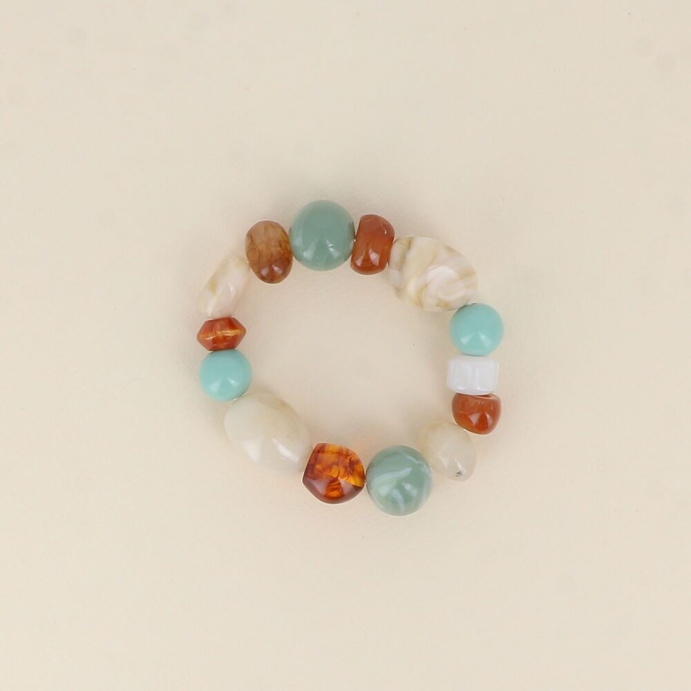 Elastic bracelet - resin beads
