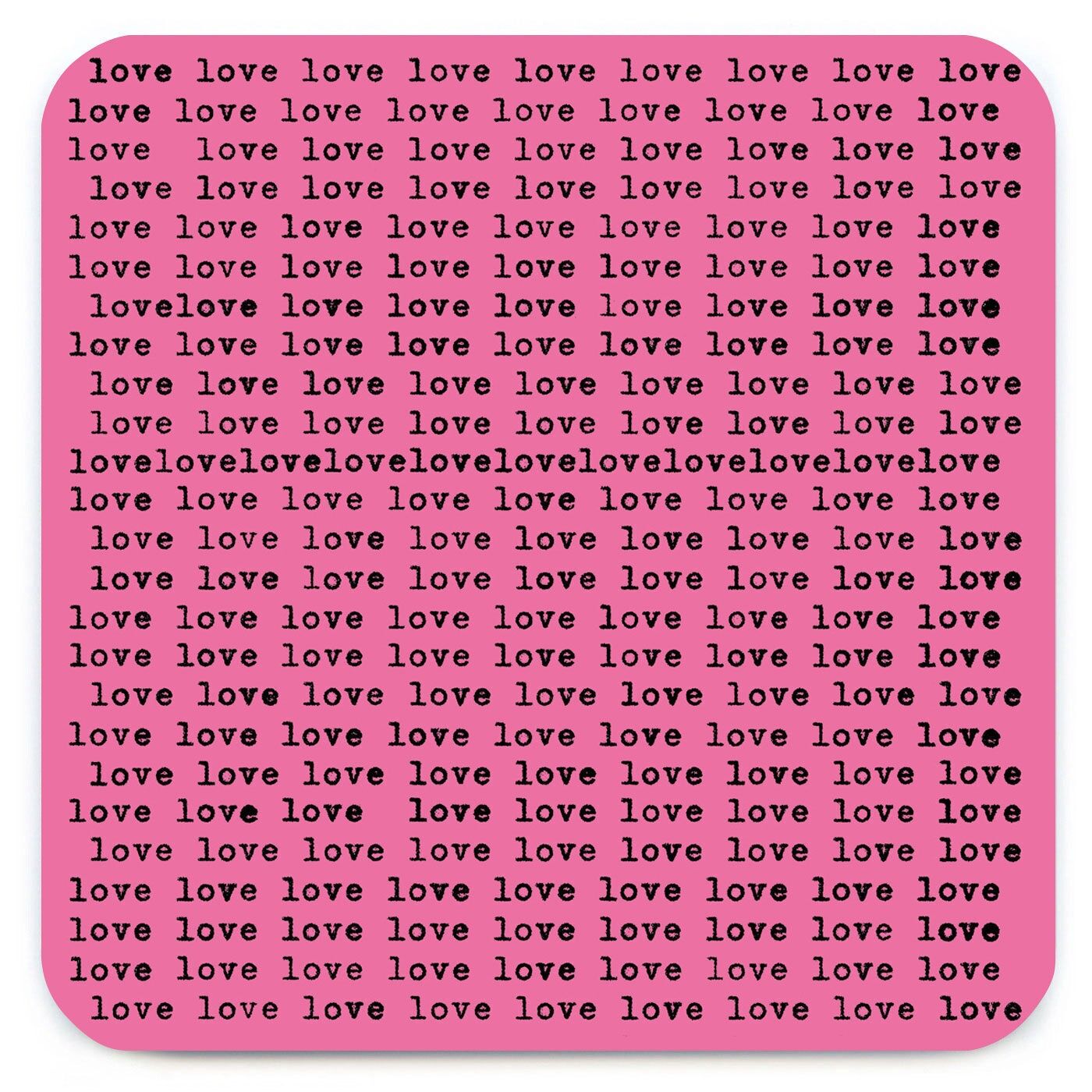 Witziges Geschenk – Untersetzer „Love Repeat“ von Hayden Kays