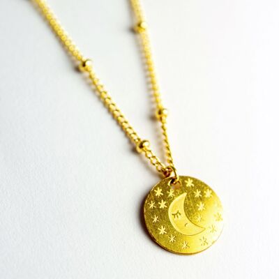 Moon Medallion Necklace