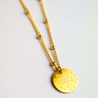 Shooting Star Medallion NECKLACE