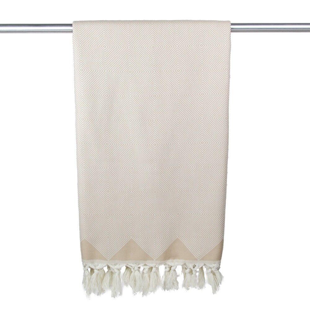 Hamamtuch Bio-Baumwolle Kestane beige