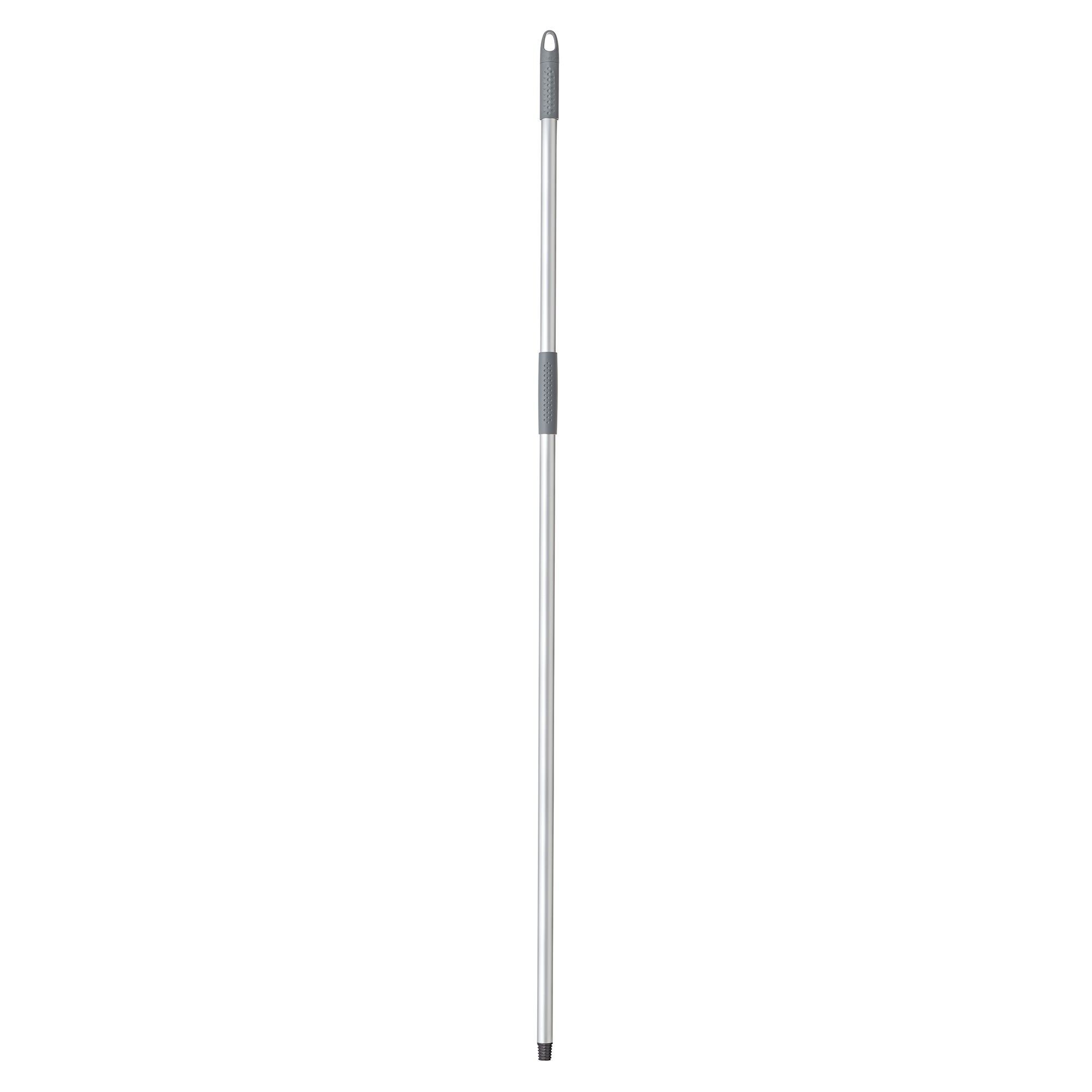 Mery | Aluminiumstiel | Stiel für Besen und Mopps | Universalgewinde | Langlebig | Leicht | Grau | Länge: 140 cm