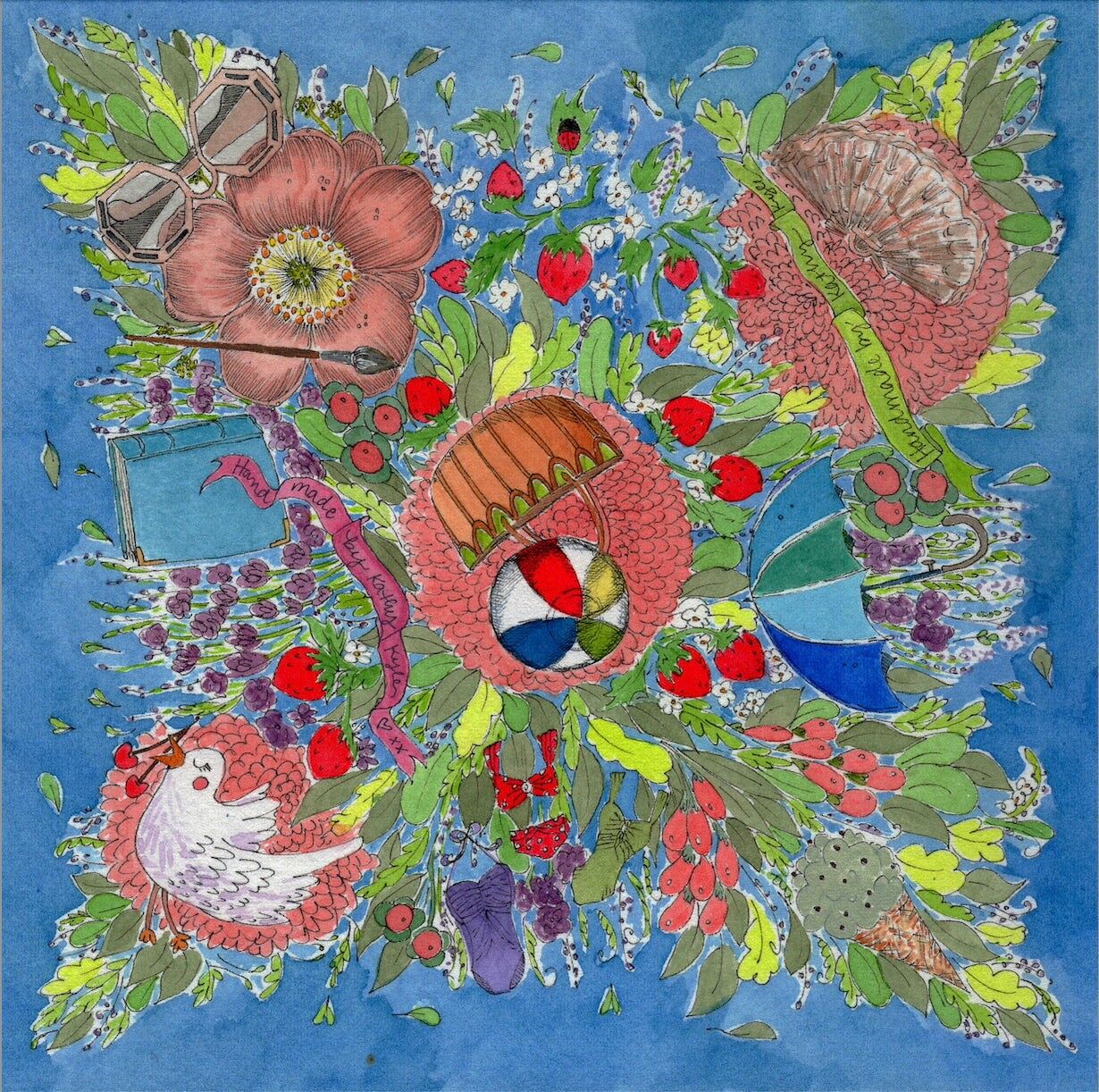 Englischer Sommerseidenschal