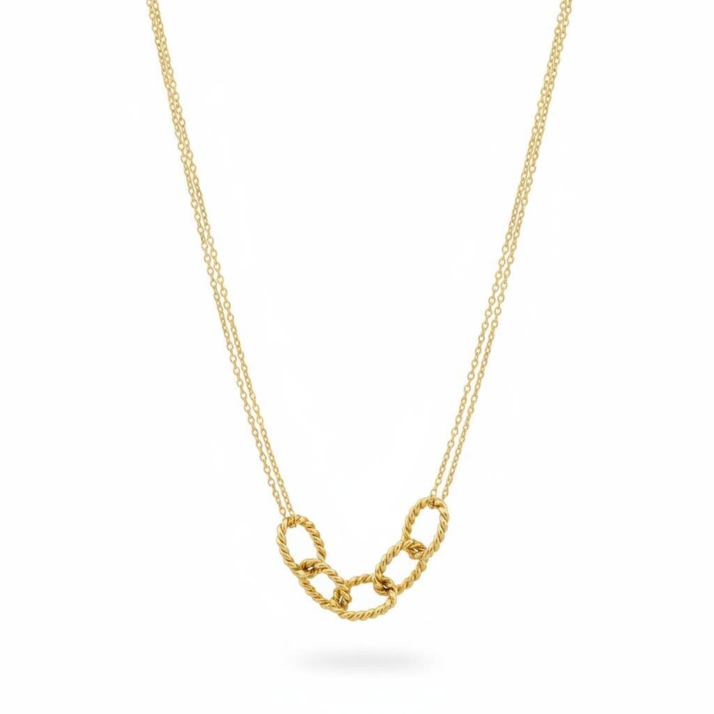 Collier Julie à double chaîne