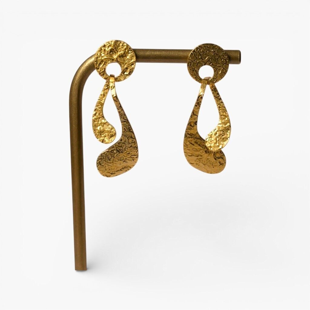 Julietta Ohrringe aus gehämmertem Gold