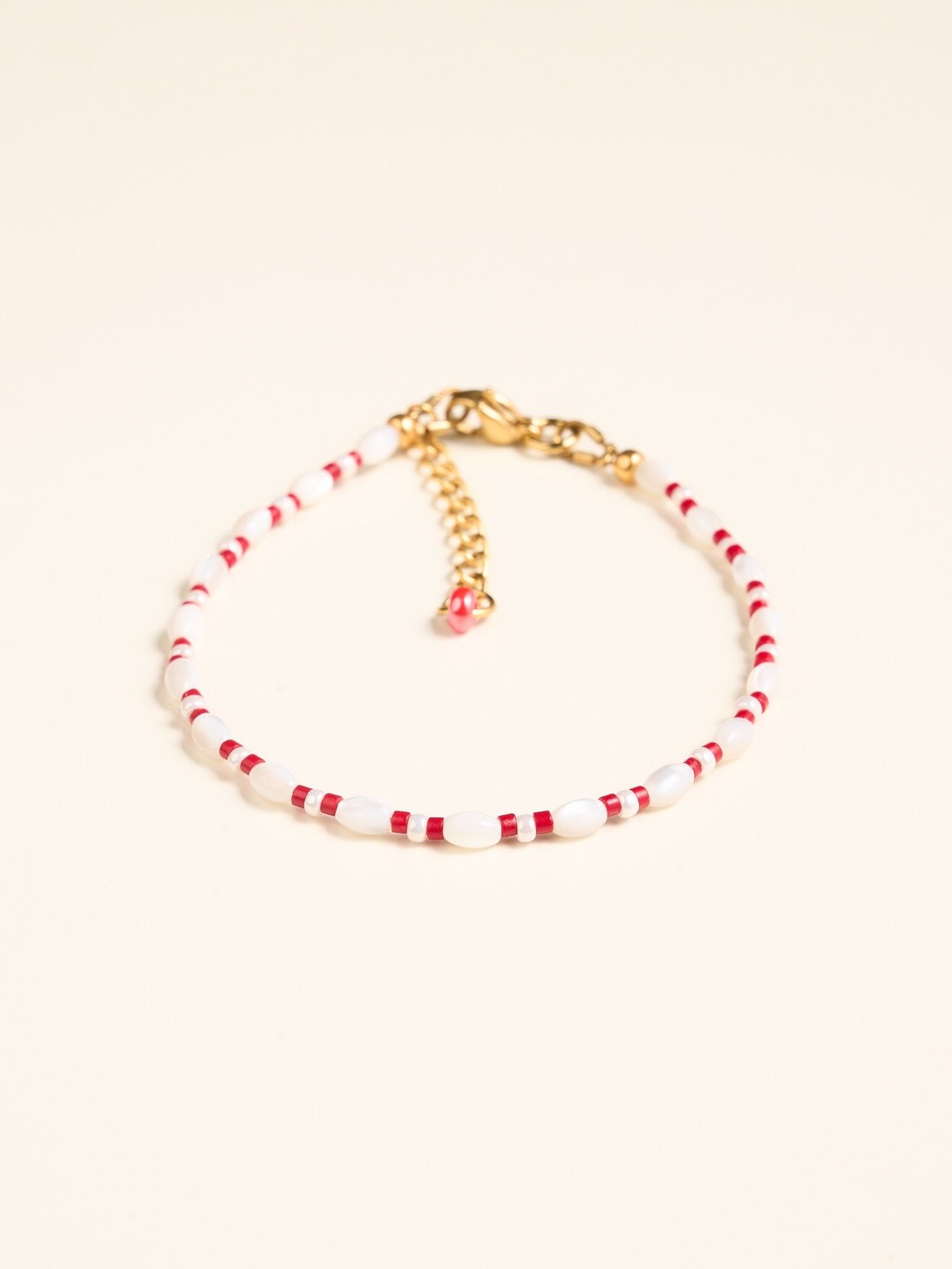 Mother-of-Pearl Bracelet - Red
