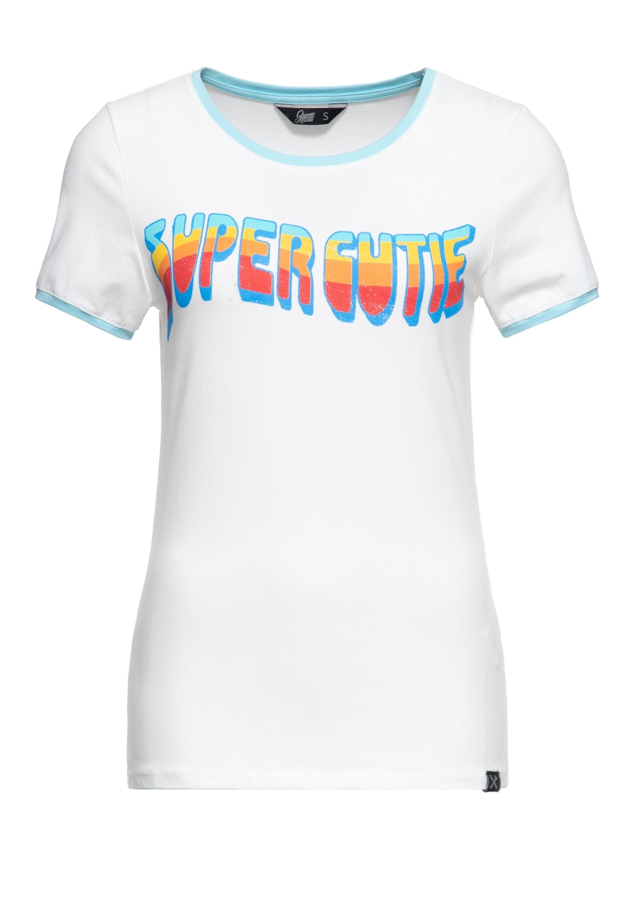 Vintage Ringer T-Shirt «Super Cutie»