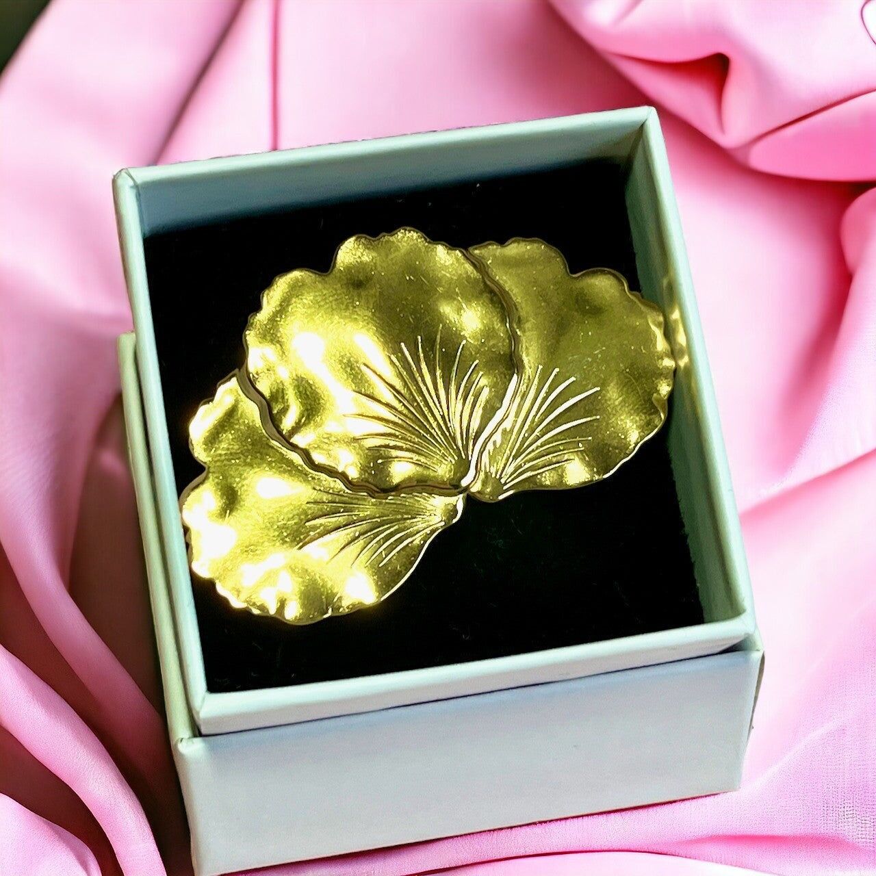 Bague "MAJESTUEUSE" adaptable en acier inoxydable