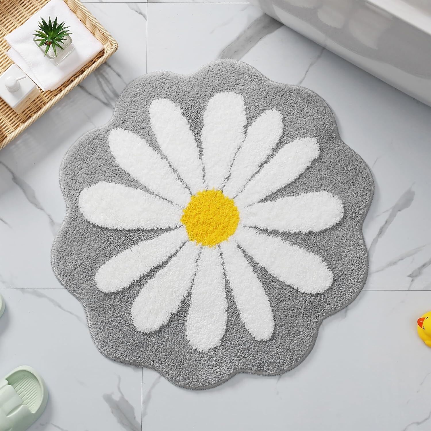 Tapis de bain et de porte antidérapants, lavables et à motifs abstraits mignons | Tapis de sol à séchage rapide pour la maison, la salle de bain et le salon