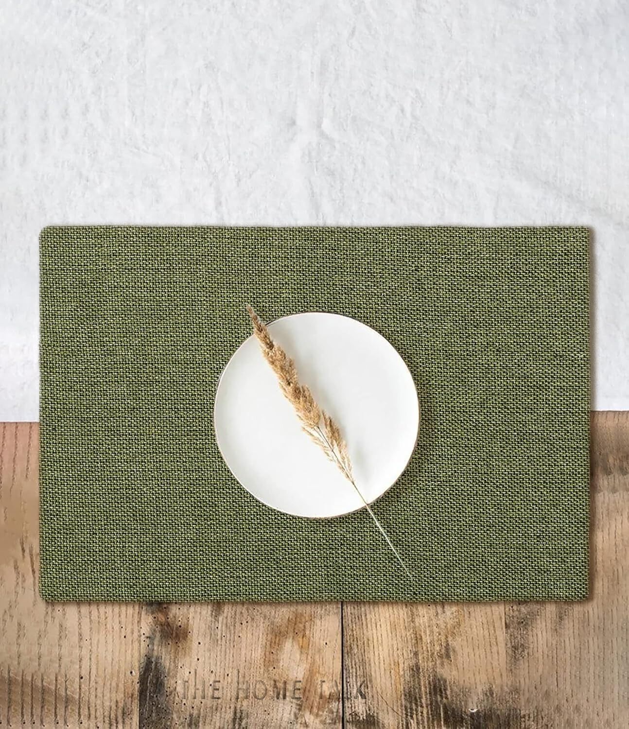 Nappes de table en jute polyester résistant à la chaleur, 30 x 45 cm (lot de 4) | Décoration pour la maison, la table de chevet ou les étagères