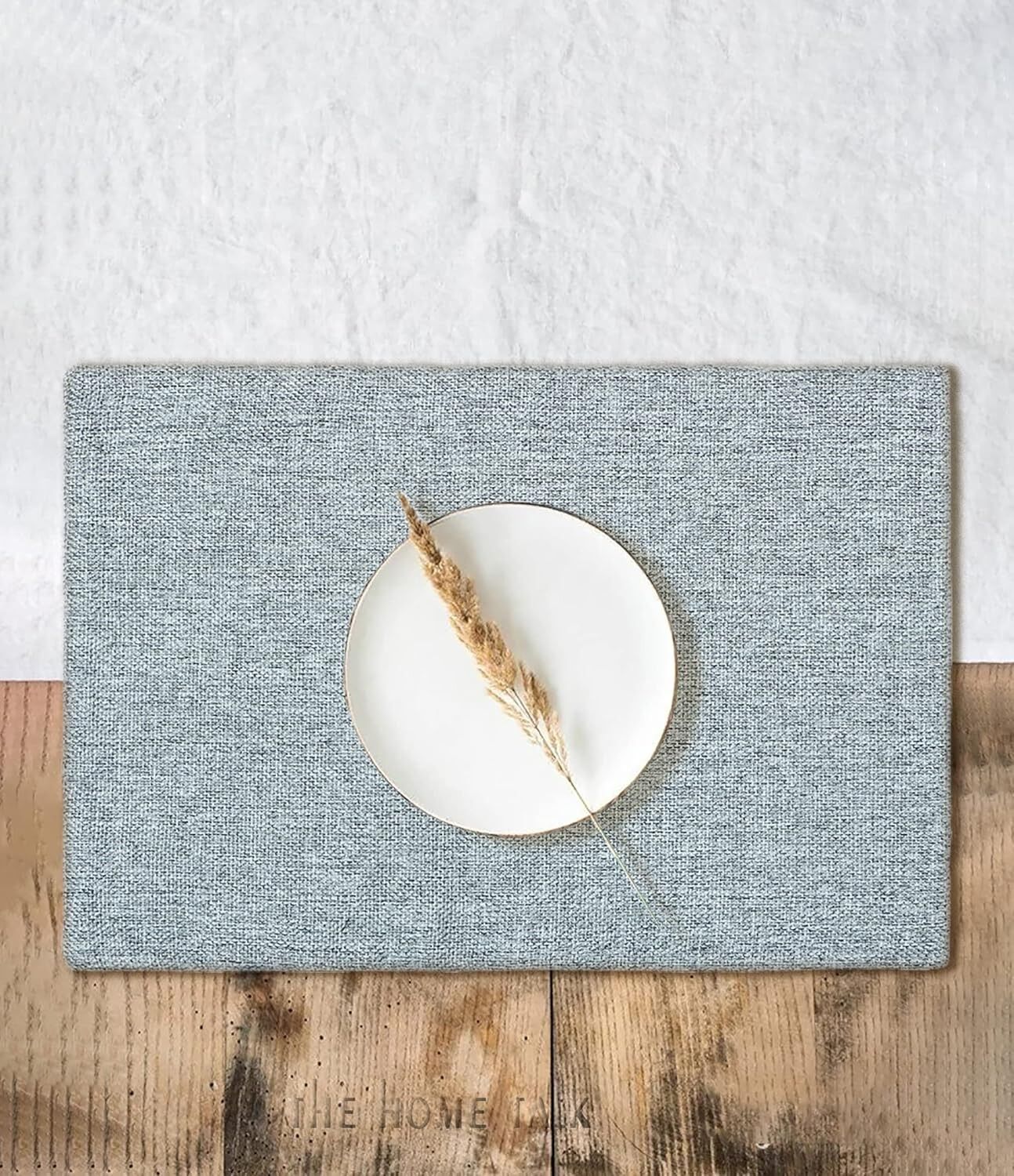 Sets de table élégants en jute et polyester résistants à la chaleur | 30 x 45 cm (lot de 4) | Décoration pour la salle à manger, la table de chevet ou les étagères