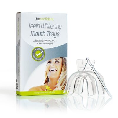 Teeth Whitening Mouth Trays 2er-Pack mit Pen-Applikator