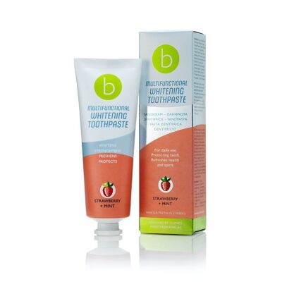 Beconfident® Multifunctional Whitening Toothpaste Strawberry + Mint, 75 ml