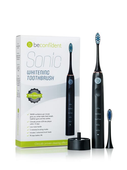 Beconfident Sonic Electric Whitening Toothbrush black/rose gold.