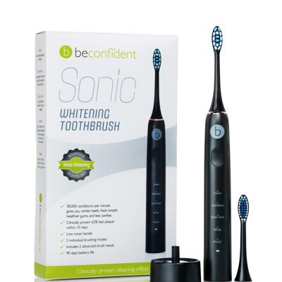 Beconfident Sonic Electric Whitening Toothbrush black/rose gold.