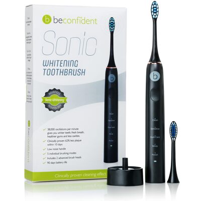 Beconfident Sonic Electric Whitening Toothbrush black/rose gold.