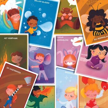 Cartes de yoga pour enfants et adultes (anglais, français, néerlandais) Cartes de yoga 2