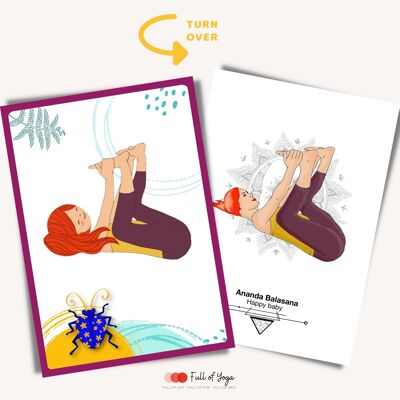 Yoga-Karten für Kinder und Erwachsene (Englisch, Französisch, Niederländisch) Yoga-Karten