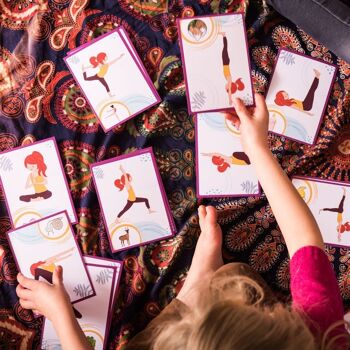 Cartes de yoga pour enfants et adultes (anglais, français, néerlandais) Cartes de yoga 9