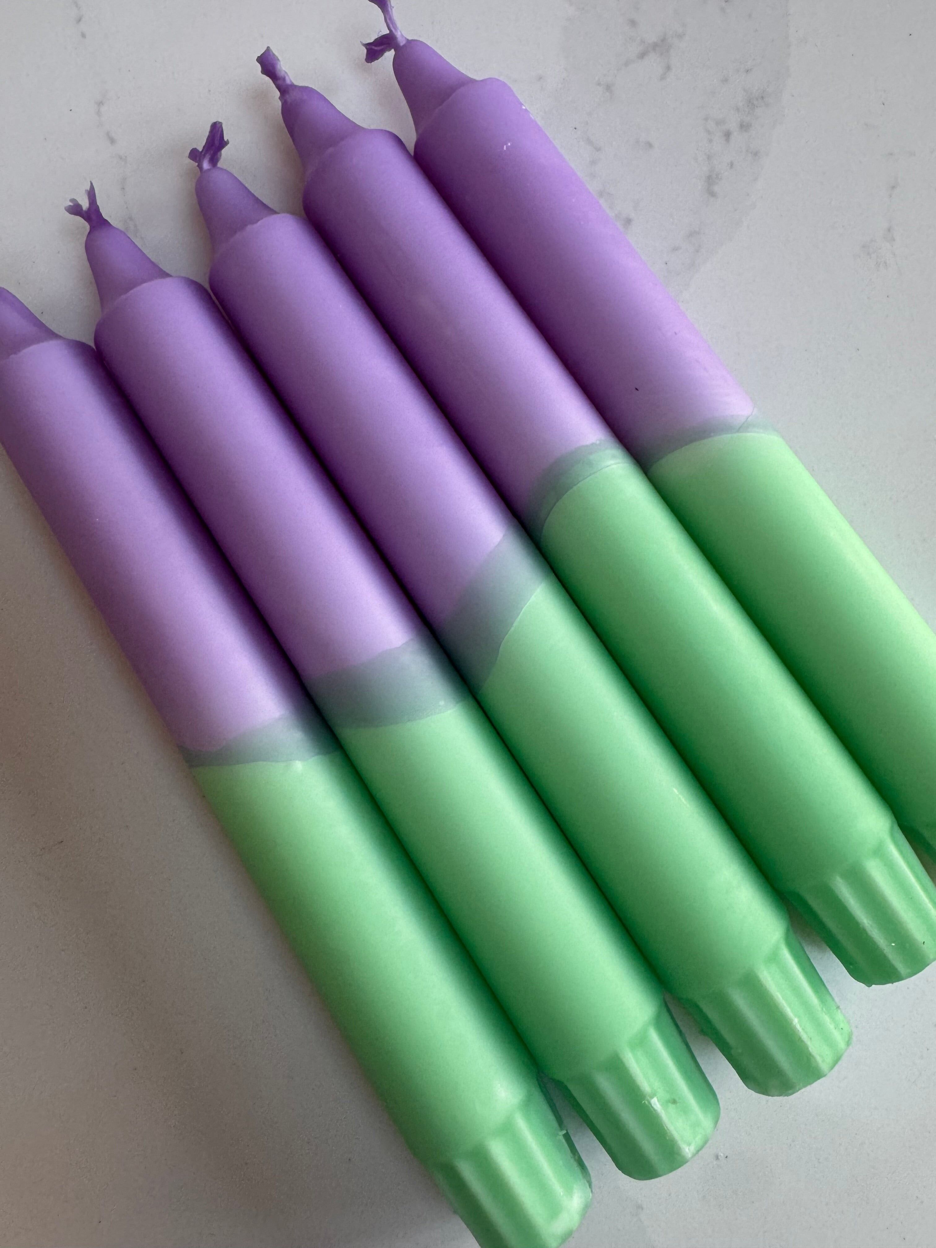 Flieder- und Minzkerze