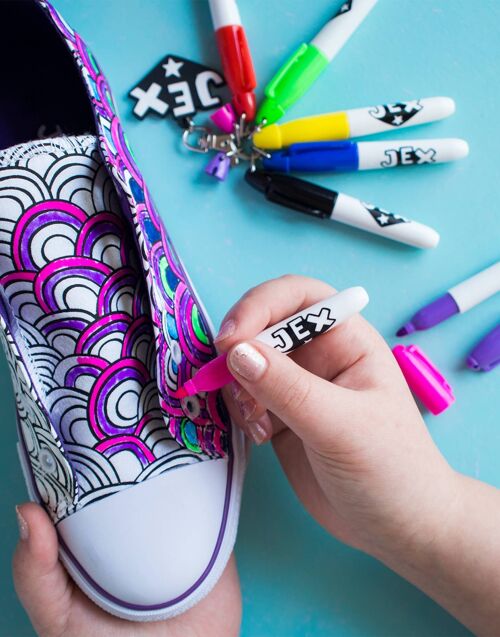 Infinite Rainbows Kids Colour-in Trainers