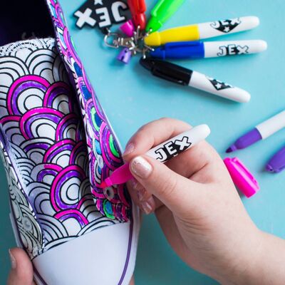 Infinite Rainbows Kids Colour-in Trainers