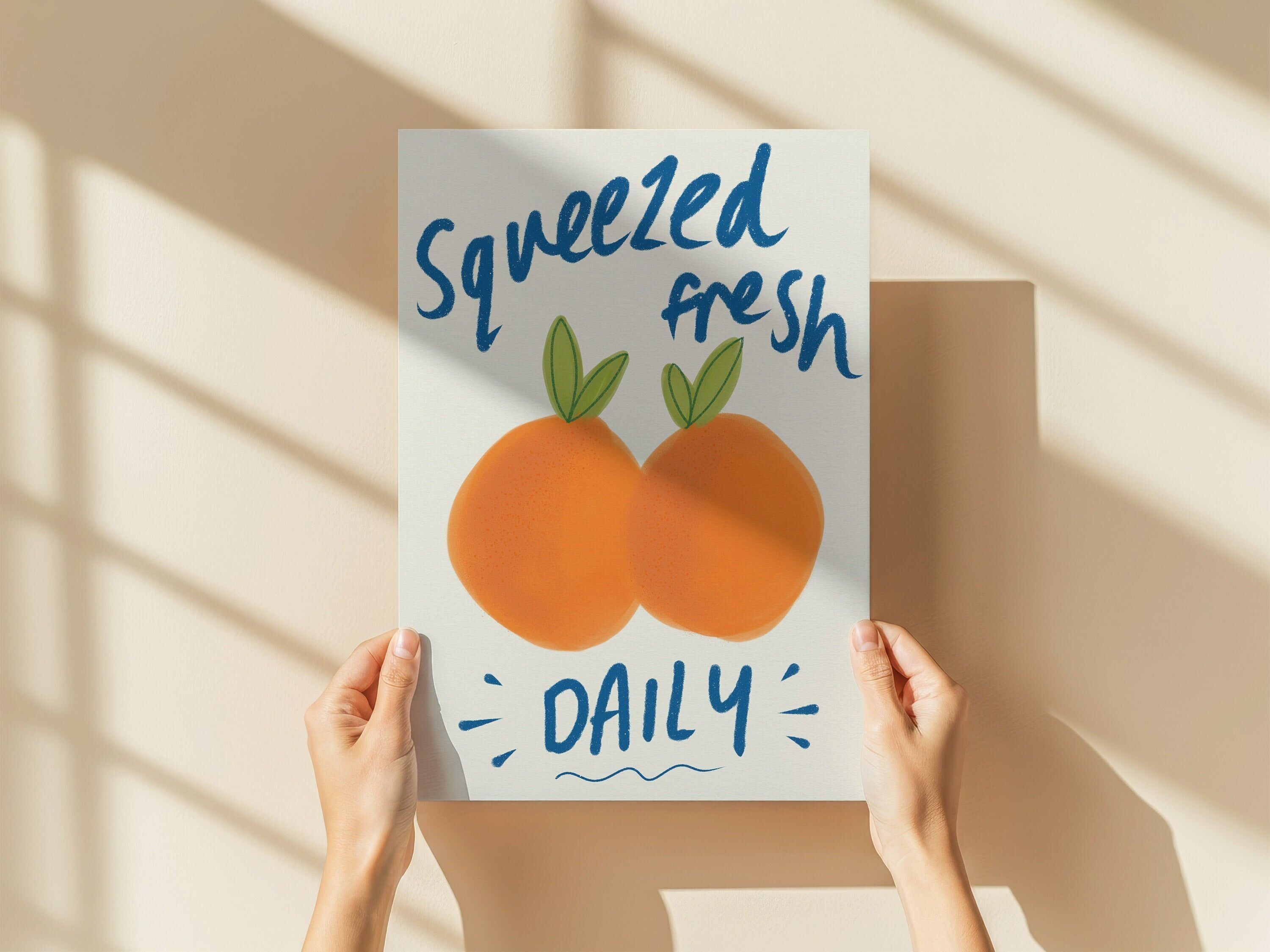 Frisch gepresster Küchendruck